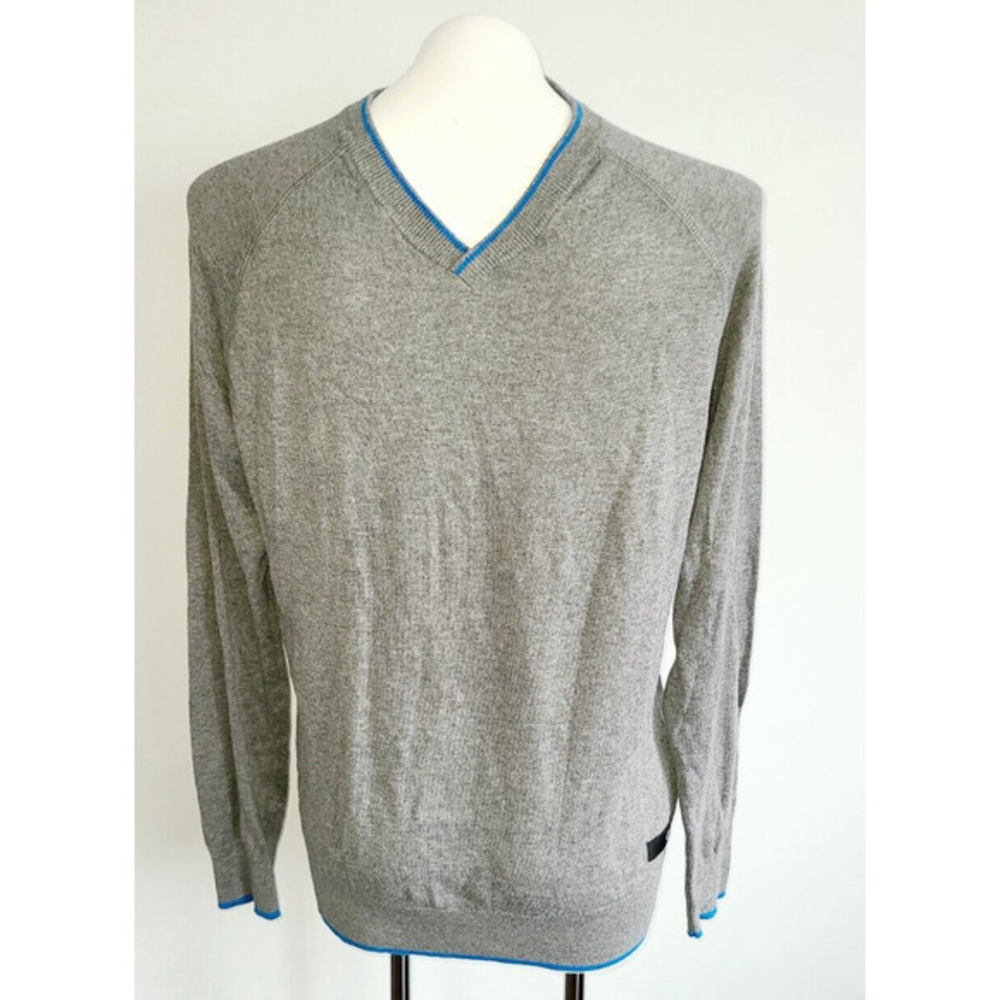 Oakley Linkmen Ribbed Knit V-Neck Pullover‎ Athletic Sweater Size S - RN#96548